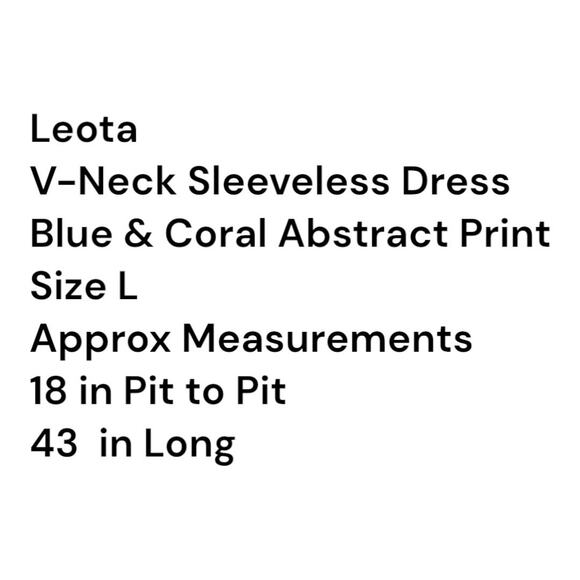 Leota Midi Dress Womens L Navy Pink Fit Flare Belted Stretch Flowy Romantic - Picture 5 of 9